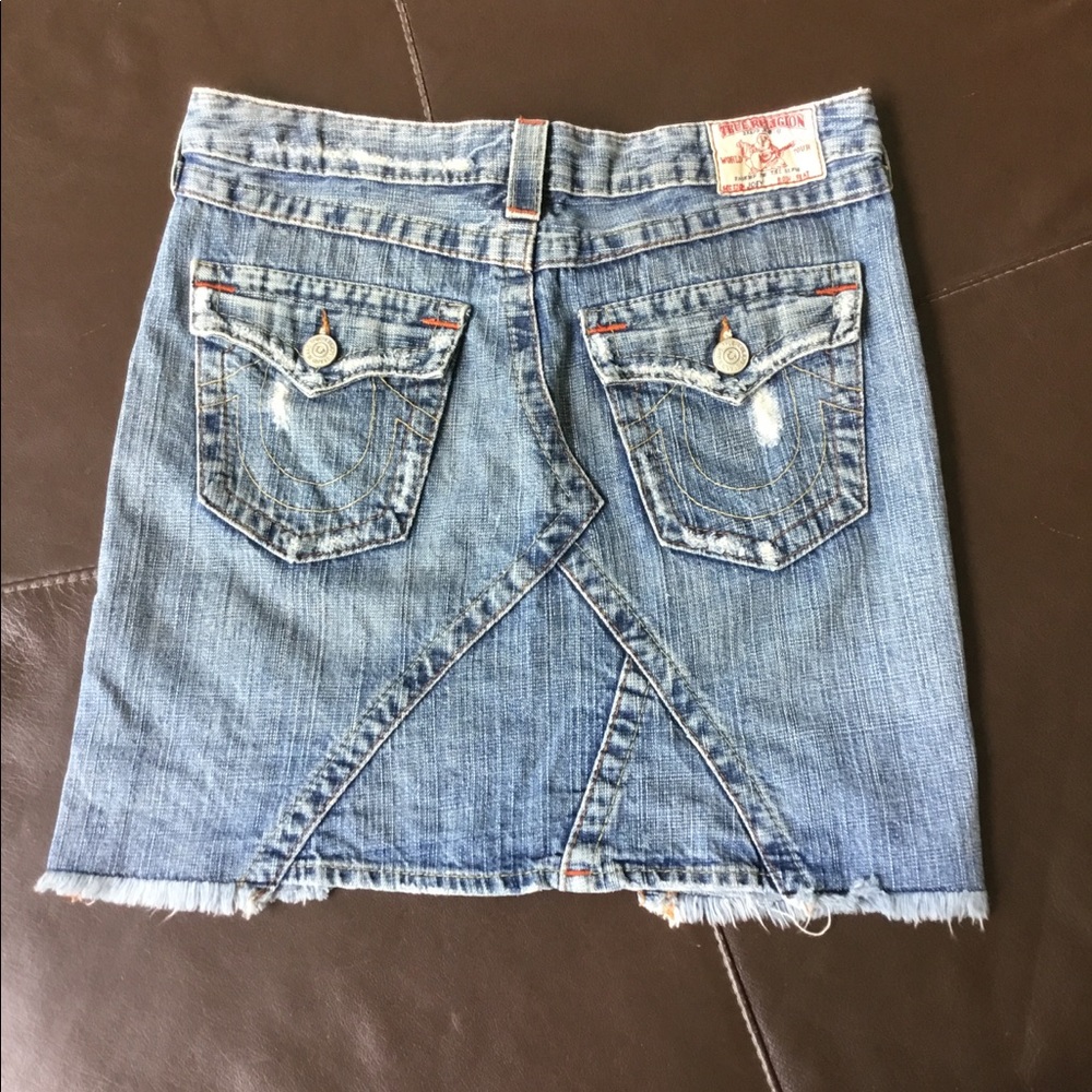 Denim mini skirt